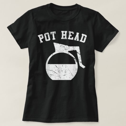 T-shirt Tête de pot de café (Design devant)
