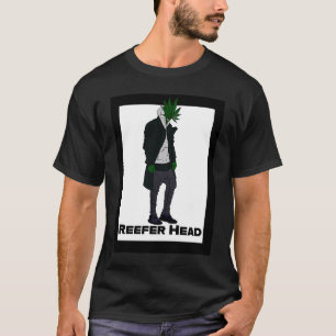 T-shirt Tête de Reefer HipHop Masculin