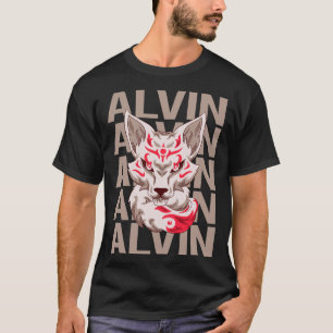 T-shirt Tête de Renard - Nom Alvin