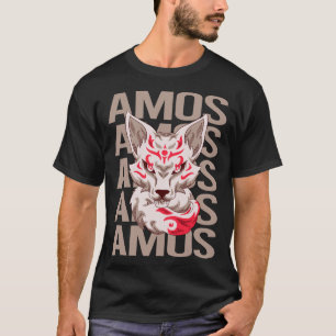 T-shirt Tête de Renard - Nom Amos