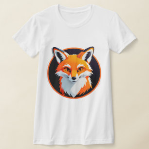 T-shirt Tête de renard vibrant