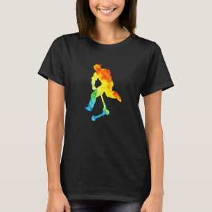 T-shirt Tête de Scootering en Polygon Tie Dye Scooter Abst
