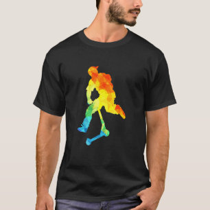 T-shirt Tête de Scootering en Polygon Tie Dye Scooter Abst
