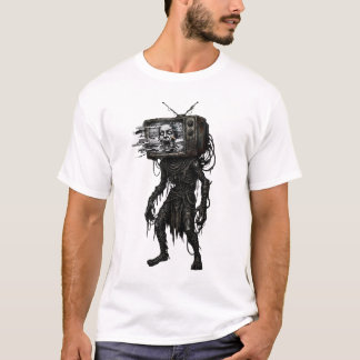 T-shirt Tête de téléviseur CRT rétro Cauchemar Fantastique