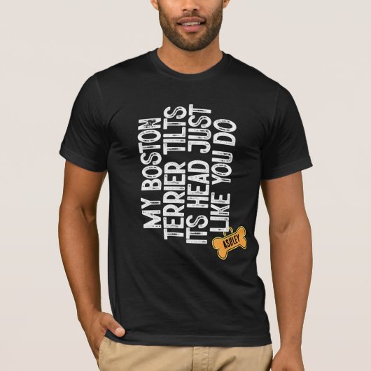 T-shirt Tête de Terrier de Boston comme vous (Devant)