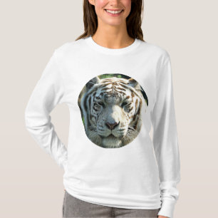 T-shirt Tête de tigre blanc
