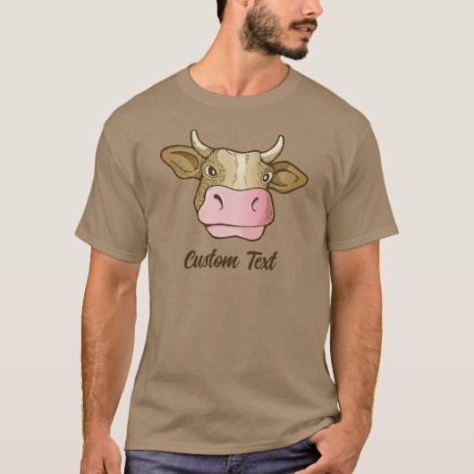 T-shirt tête de vache (Devant)
