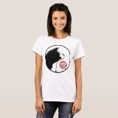 T-shirt Tête du logo MARS avec disque MARS blanc avec cont (Devant entier)