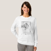 T-shirt Tête d'un chien muselé (Devant entier)