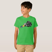 T-shirt Tête flamboyante de zombi (Devant entier)