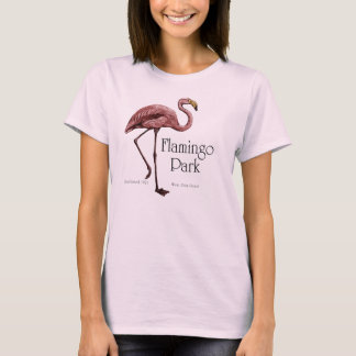 T-shirt Tête flamingo de style vintage