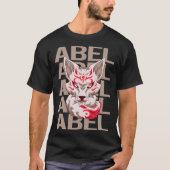 T-shirt Tête Fox - Nom Abel (Devant)