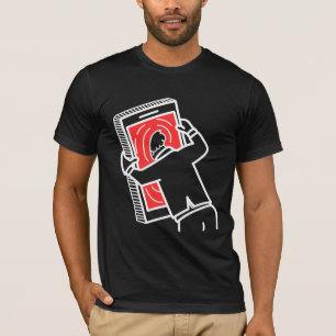 T-shirt Tête graphique amusante pour des sessions de défil