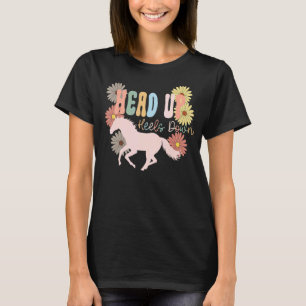 T-shirt Tête haute talons bas Équitation équitation