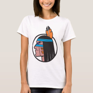 T-shirt Tête indienne de guerrier