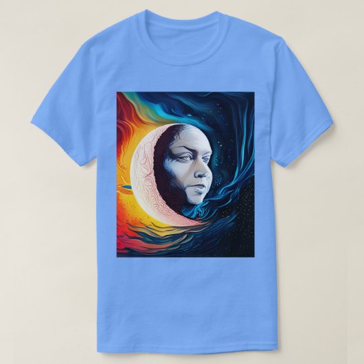 T-shirt tête lune (Design devant)