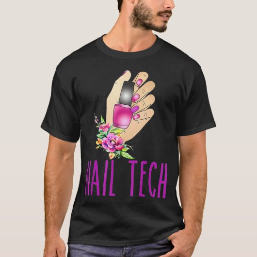 T-shirt Tête manucure pour technicien en technique de l'on (Devant)