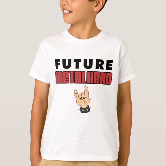 T-shirt Tête métallique future (Devant)