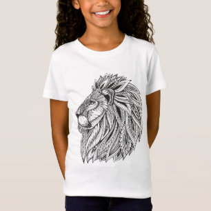 T-Shirt Tête modelée ethnique de lion