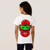 T-Shirt Tête robotique rétro - Customisée (Dos entier)