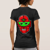 T-shirt Tête robotique rétro - Customisée (Dos)