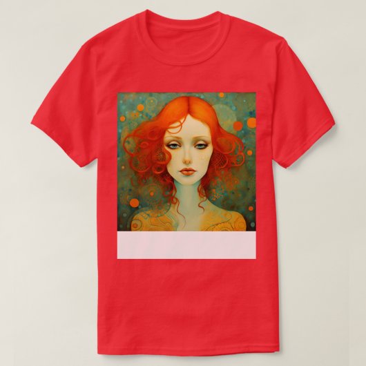 T-shirt Tête rouge surréaliste 3 (Design devant)