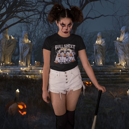 T-shirt Tête taureaux / Amusants taureaux Halloween filles