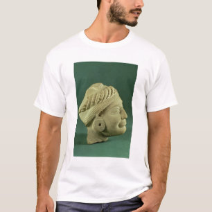 T-shirt Tête turbanée polie de grès, Sarnath, 3ème cen