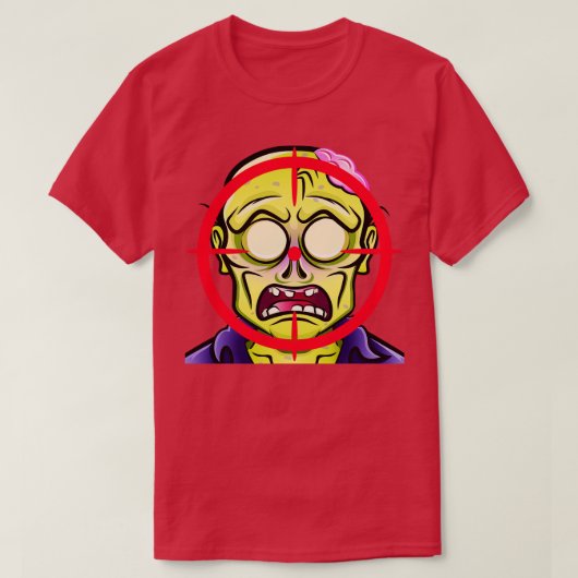 T-shirt tête zombie (Design devant)