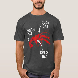 T-shirt Têtes de canard Pinch Tails Funky Crawfish Boil Fr