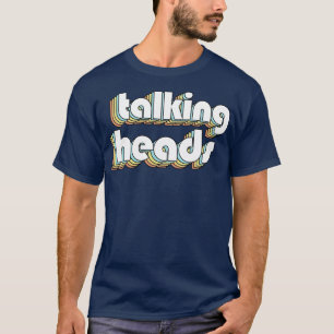 T-shirt Têtes de discussion Typographie rétro style défraî
