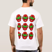 T-shirt Têtes de Robot Heureux (Dos)