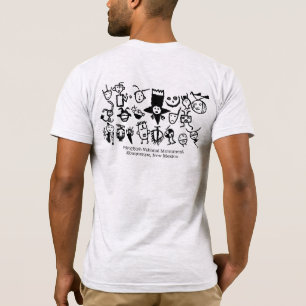 T-shirt Têtes et masques de collection de pétroglyphes