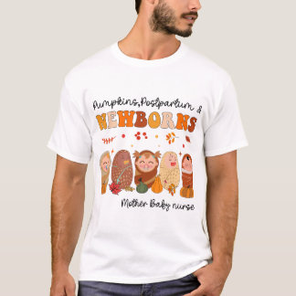 T-shirt Tétines Citrouille Prematures Infirmière Nicu Acti