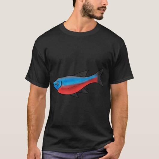 T-shirt Tétra Cardinal Poisson (Devant)