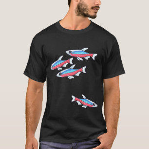 T-shirt Tétra cardinal Tétra en banc communauté de poisson