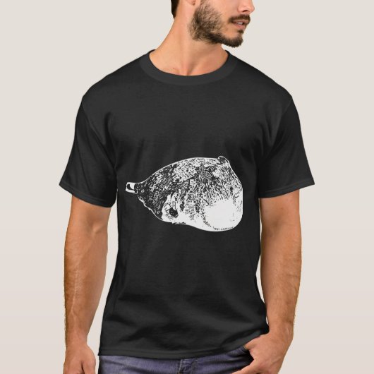 T-shirt Tétraodon du Nord Impression Blanche (Devant)