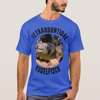 T-shirt TETRAODONTIDAE DE POISSON DE BALLE dans l'aquarium