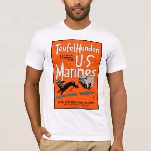 T-shirt Teufel Hunden, station de recrutement de chien de