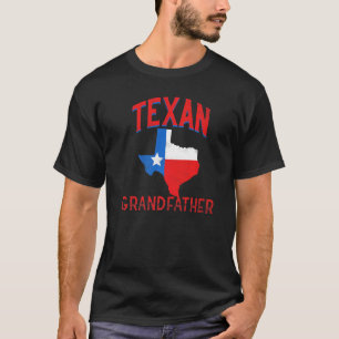 T-shirt Texan grand-père Vintage Drapeau Fière Texas grand