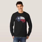 T-shirt Texan Pride Extérieur Animal Texas Drapeau Faune B (Devant entier)