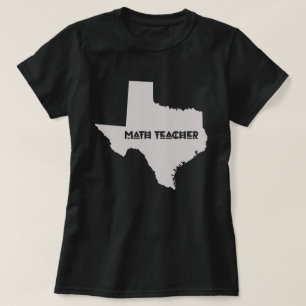 T-shirt Texans de professeur de maths