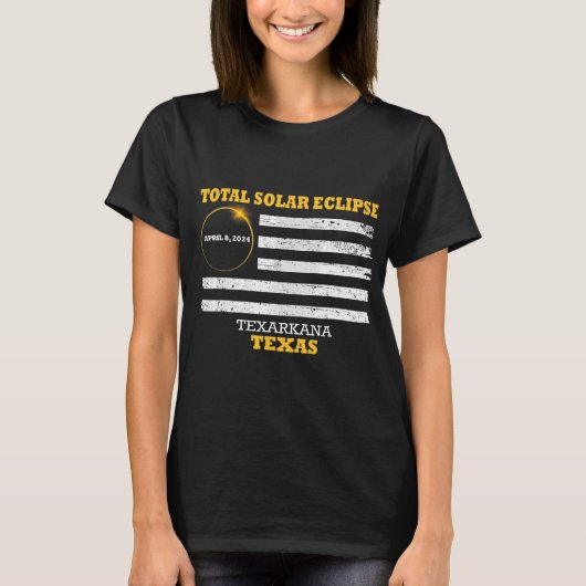 T-shirt Texarkana 2024 Solar Eclipse 2024 040824 Eclipse (Devant)