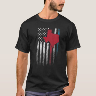 T-shirt Texas 4 juillet American Flag America Usa Patri