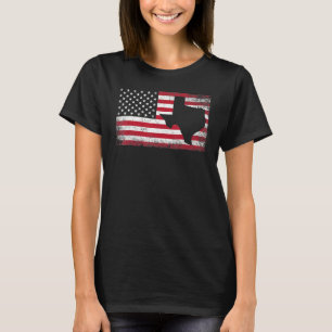 T-shirt Texas 4 juillet American Flag Etats-Unis