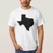 T-shirt Texas à Black and White (Devant)