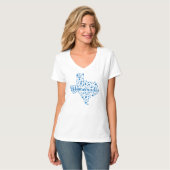 T-shirt Texas à col souple pour femmes (Devant entier)