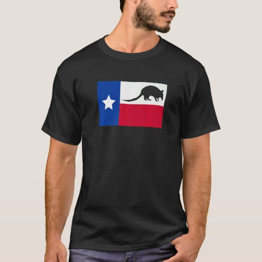 T-shirt Texas Armadillo Flag Premium (Devant)