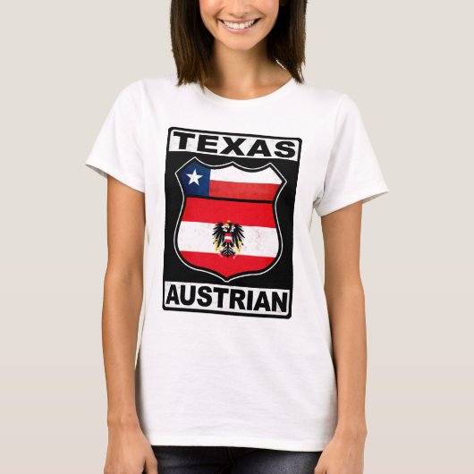 T-shirt Texas Autrichien American Ladies Tee (Devant)