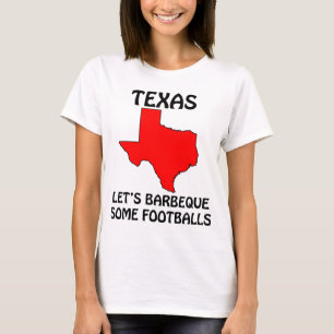 T-shirt Texas - Barbecue quelques Footballs